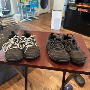 2 pairs of Xero Kids Prio barefoot shoes size 12